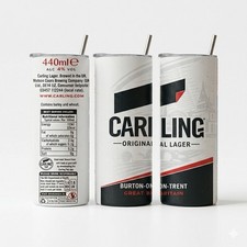 Carling lager skinny tumbler - lager,