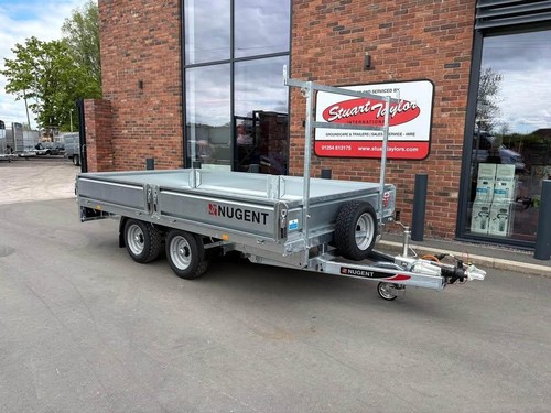 Nugent flatbed f3720h trailer - nugent,