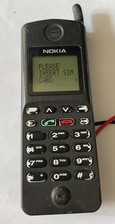 Vintage Nokia 2140 (1995) Early GSM Brick Phone - (NHK-1XA) - Powers up