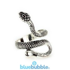 Bluebubble MY TATTOO Snake Ring Emo Goth Rock Chick Reptile Animal Pet Fantasy