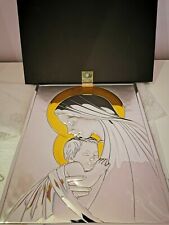 Belcom Holy Madonna With Child Icon/Picture Coated In Silver, New, Boxed