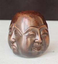 OLD SIGNED BRONZE Carved