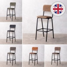 REAL LEATHER RESTAURANT STOOLS