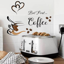 Coffee Cup Wall Stickers DIY