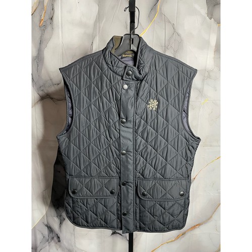 Barbour blue quilted button - barbour,