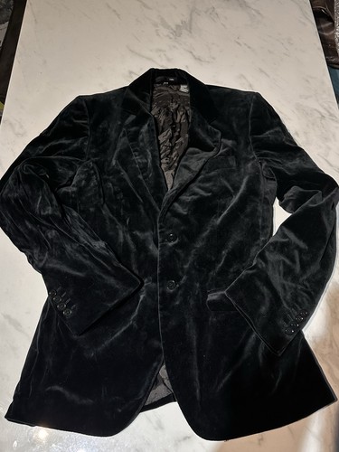 Zara men black velvet blazer - men,