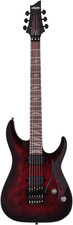 Schecter Electric Guitar, Omen Elite 6 FR, Black Cherry Burst | New