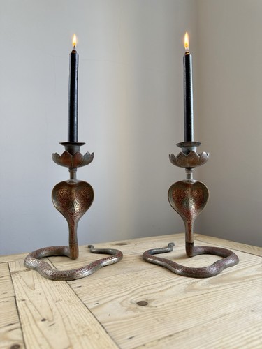 Pair vintage brass - pair, of