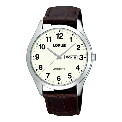 Lorus gents lumibrite leather - lorus,