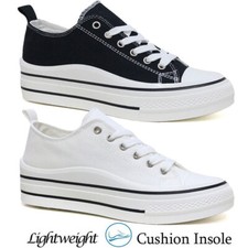 Ladies Canvas Shoes Trainers