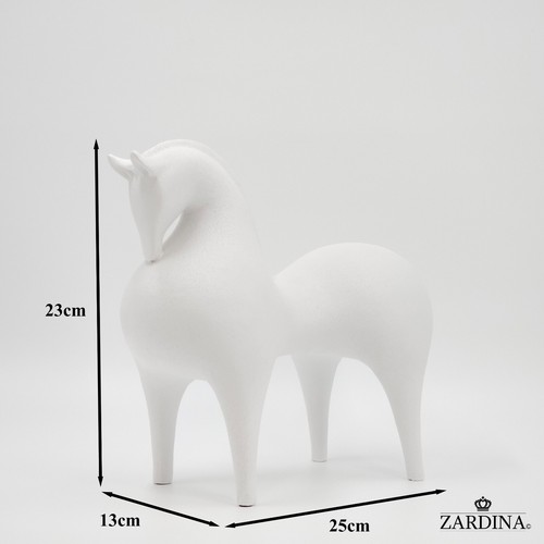 Terracotta horse - (clay, white)