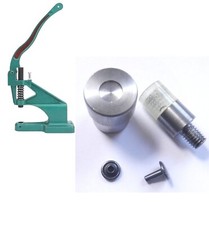 Double cap leather rivet die - cap,
