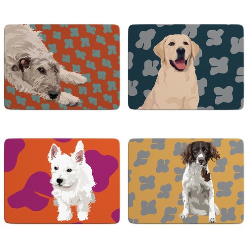 Dogs table mats leslie - table,