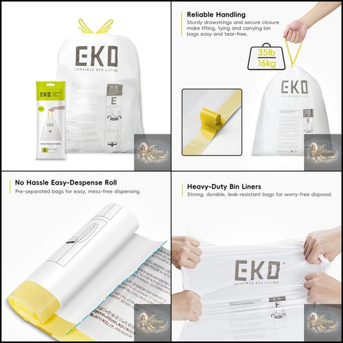 Eko drawstring bin bags - eko,