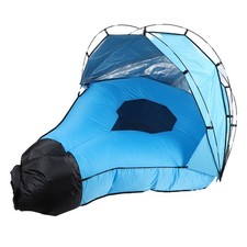 Inflatable Lounger Air Sofa With Sun Shade Water Proof Inflatable Couch Chair