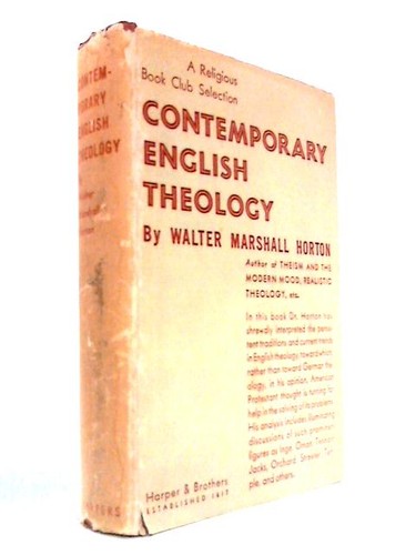 Contemporary english theology - contemporary,