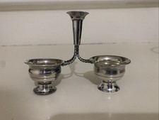 Silver 800 Double Salt Cellar