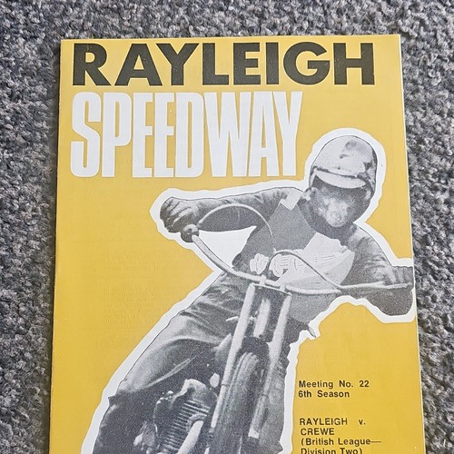 Rayleigh speedway programme - speedway,