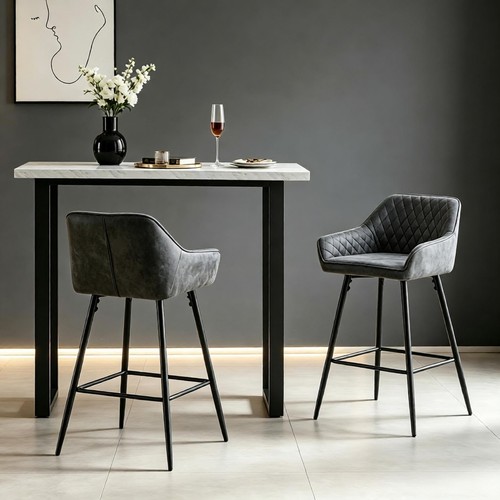 Bar table and faux suede - bar,