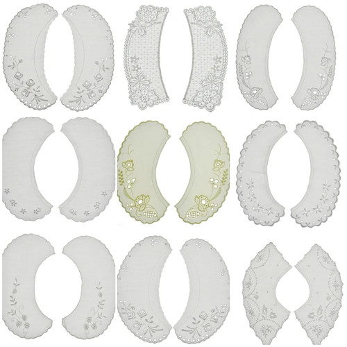 Broderie anglaise lace collars - lace,
