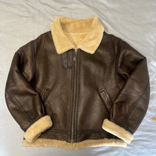 Sheepskin flight jacket - b3,