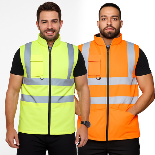 Mens vis safety bodywarmer - safety,