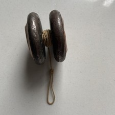 Yo Yo Antique Wood Metal Yo-yo Toy Rare working Order Collectible