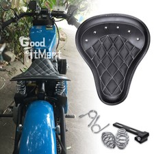 Motorcycle Solo Seat Single Spring Cushion + Bracket For Harley Chopper Bobber