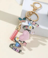 Mum / Mom Letters Butterfly Tassel Key Ring Key Chain Bag Charm Gift M❤️M Large