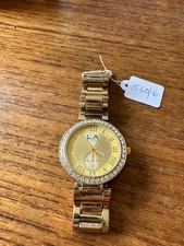 Ladies LA TIME Gold Coloured Stone Encrusted Watch W1560/6