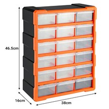 18/39/60 Multi Drawer Small Parts Storage Units Tool Box Organizer Bins Workshop