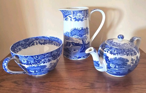 Old vtg antique set spode - vtg,