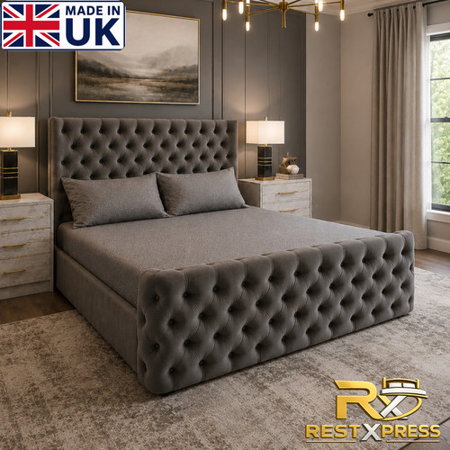 Upholstered chesterfield queen - upholstered,