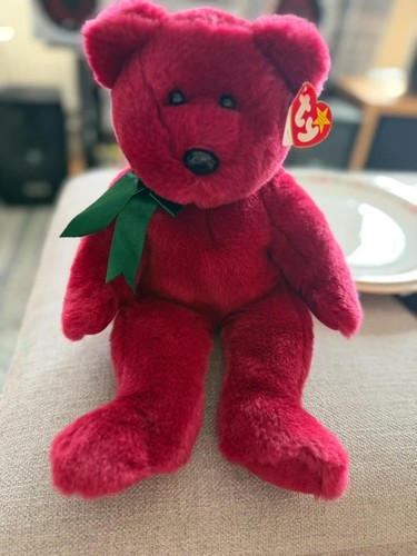 Teddy cranberry beanie - ty,