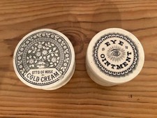 Otto of Rose Cold Cream & Eye Ointment Pot Lids and Pots.
