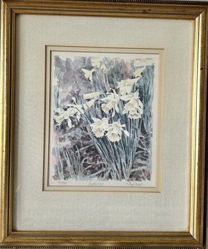 Glyn martin signed daffodils - martin,