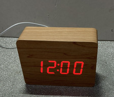 Wood effect led digital - wood, alarm