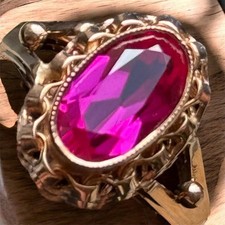 Antique Ring Gold 583 14K Ruby Soviet Women's Jewelry Russian Rare Old 20th