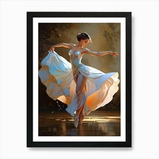 Ballerina 7 Art Print Framed