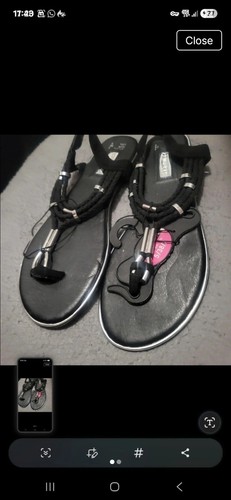 New ladies black silver - new,