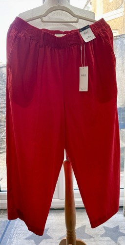 Short wide leg cropped - m&s,