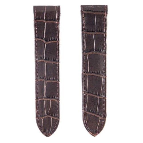 Custom brown alligator strap - alligator,