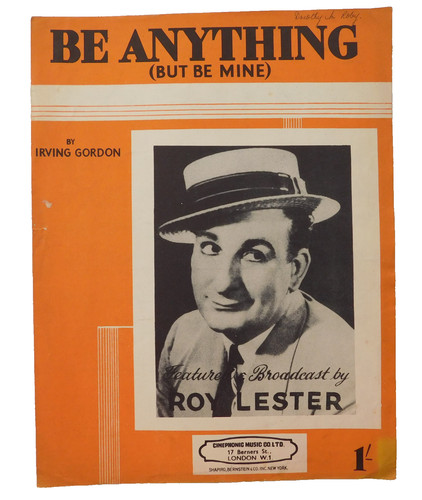 Vintage sheet music - , be