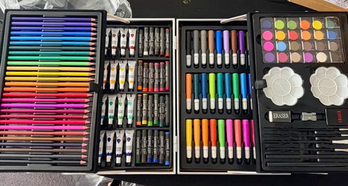 Art set carry case - carry, with