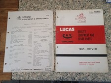 LUCAS SPARE PARTS LIST 1965 -