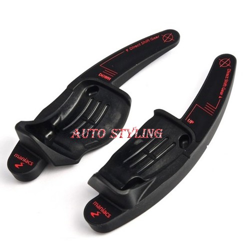 Black paddle shift extensions - black,