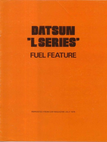 Datsun series fuel feature - datsun, l