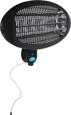 Premiair black 2kw wall - black,