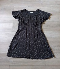 Dark Grey Floral Textured