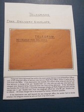 GB - Telegram, No Charge for Delivery, Free Delivery Envelope